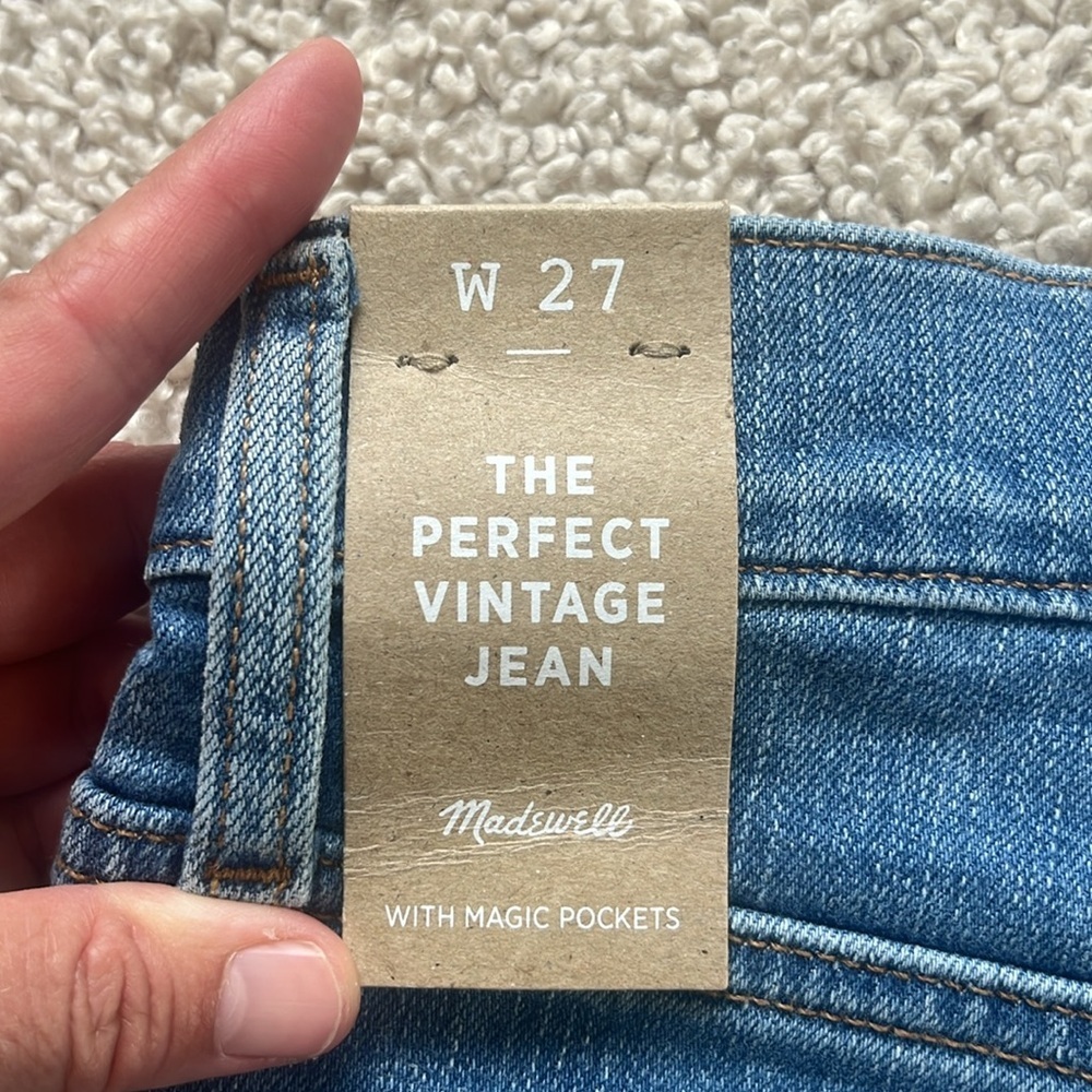 MADEWELL The Perfect Vintage Jean NWT Size 27 - Picture 6 of 12